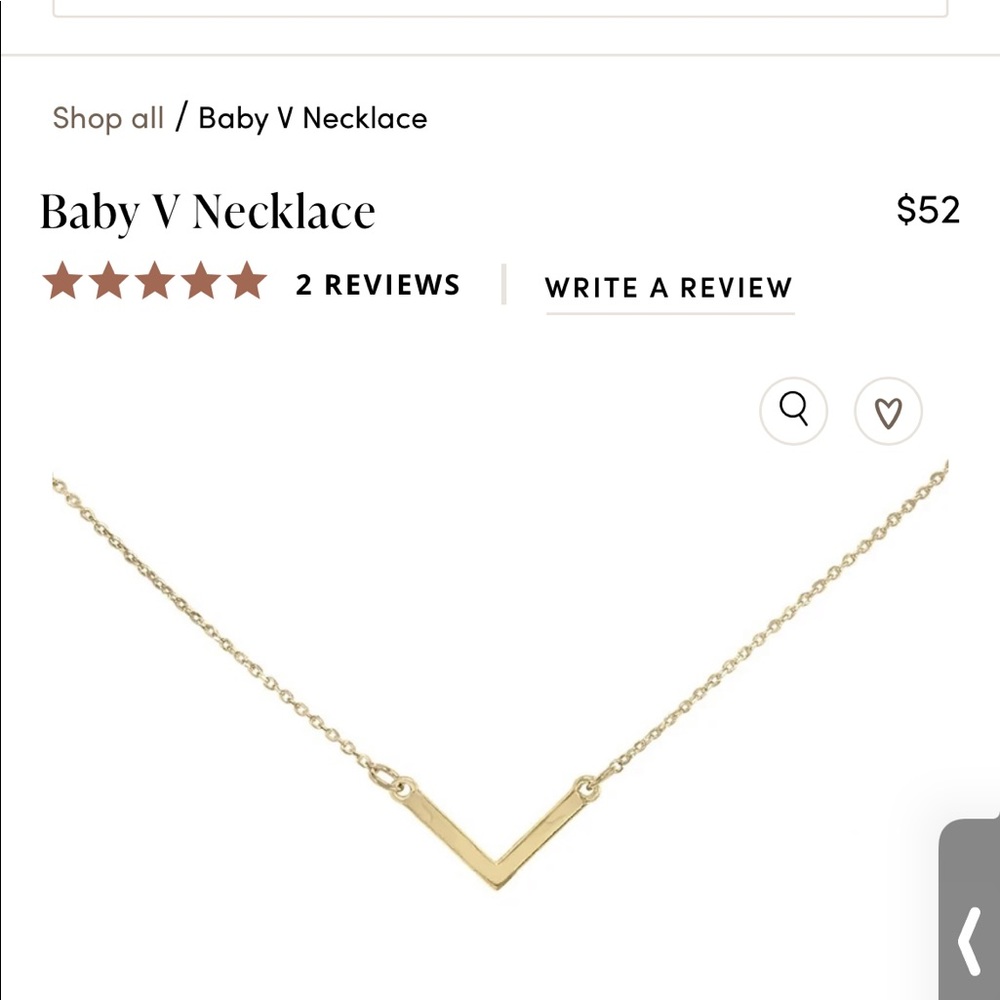 Uncommon James Baby V necklace!